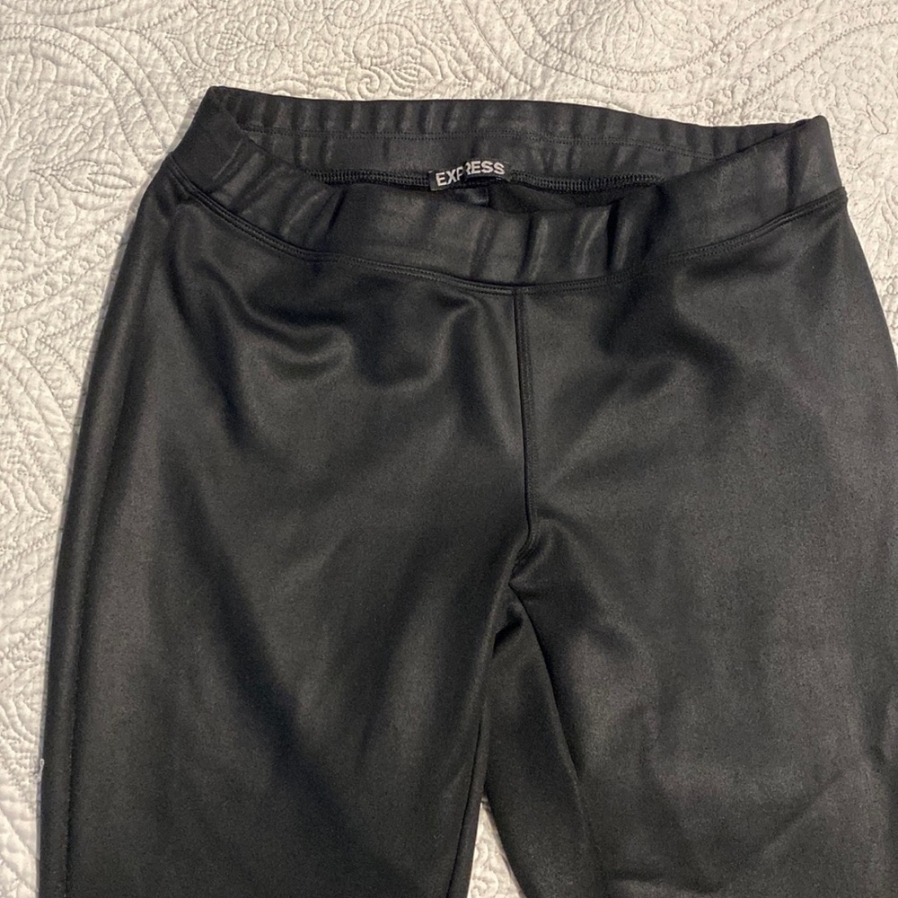 Express liquid leather leggings. Size small.